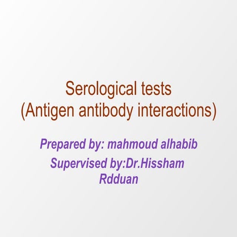 Serological tests ppt2