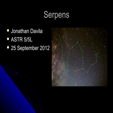 Constellation Serpens The Serpent