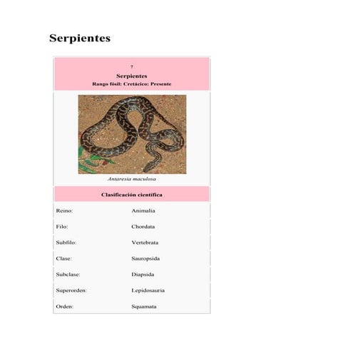 Serpiente