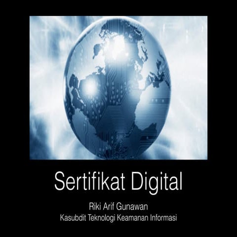 Sertifikat Digital - Kasubdit Teknologi Keamanan Informasi | PDF