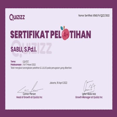 Sertifikat Pelatihan Quizizz SABLI, S.Pd.I..pdf