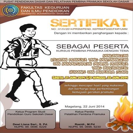 Sertifkat Pramuka 2