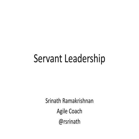 Servant leadership
