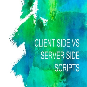 Server Side VS Client Side | PDF