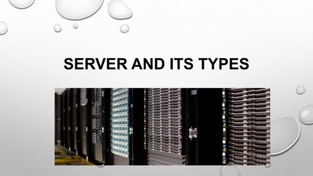 Introduction to Server | PPTX