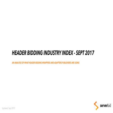 Header Bidding Overview (Thomvest Research) | PDF