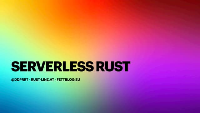 Serverless Rust