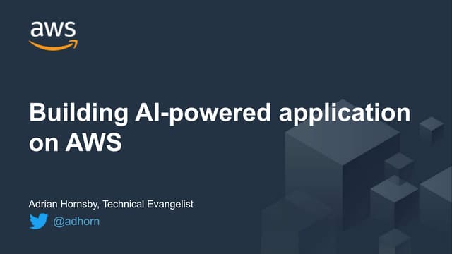 Devoxx: Building AI-powered applications on AWS