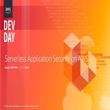 Serverless Application Security on AWS