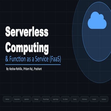 Serverless computing and Function-as-a-Service (FaaS) | PDF