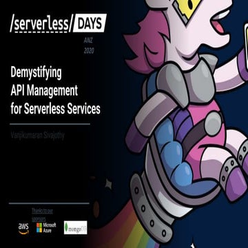 Demystifying  API Management  for Serverless Services