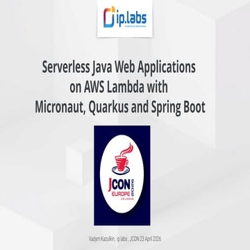 Serverless Java Web Applications on AWS Lambda with Micronaut, Quarkus ...