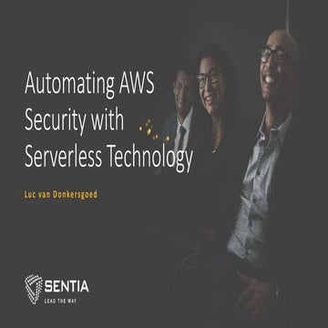 Automating AWSSecurity withServerless Technology