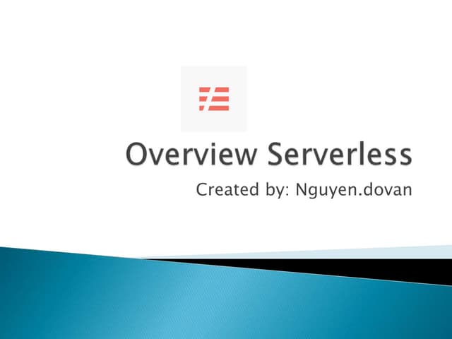 Overview serverless architecture