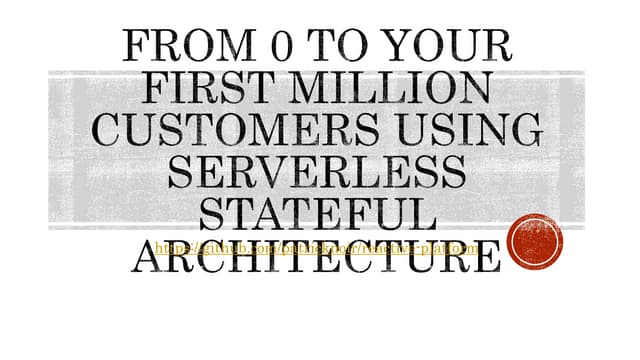 Serverless stateful
