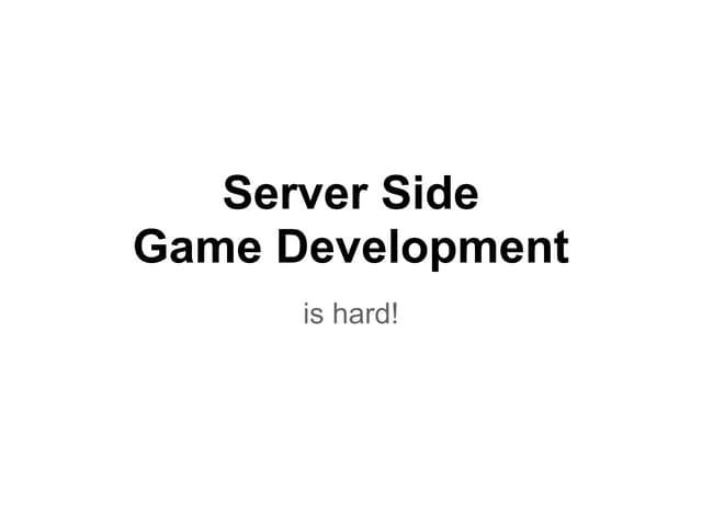 Server side game_development
