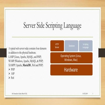 Server side scripting language | PPT