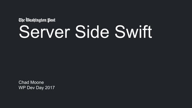 Server Side Swift