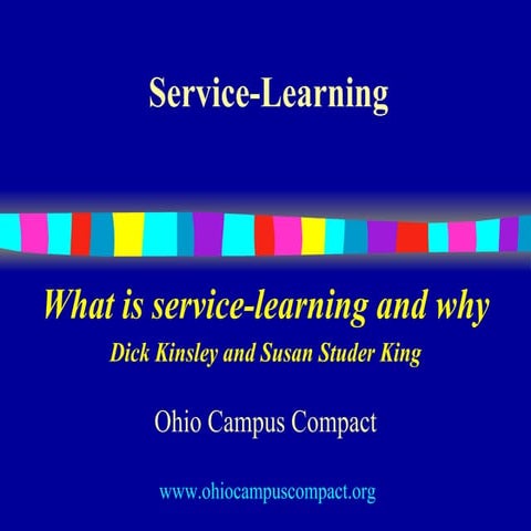 Introduction to service-learning 