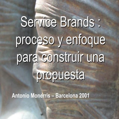 Service Brands : fundamentos para una marca de acceso y servicios en Internet