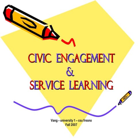 Service Learning & Civic Engagement