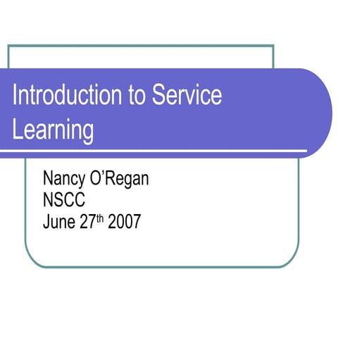 Service Learning Introduction.07   Fixed By The Mog