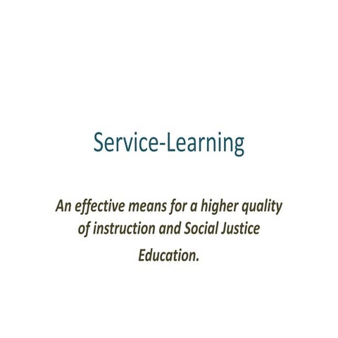 Service learning with adobe