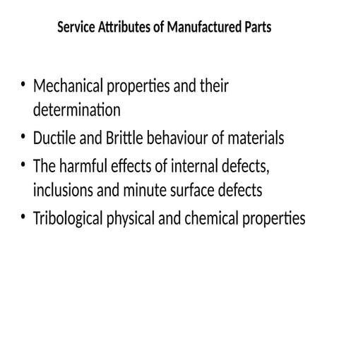 Service Attributes of Manufactured Parts.pptx