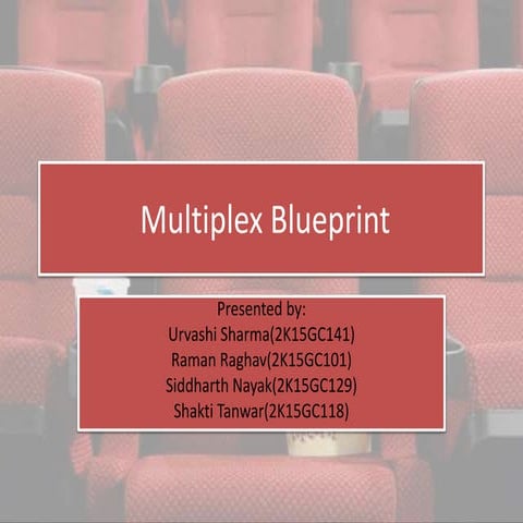 Service blueprint of multiplex