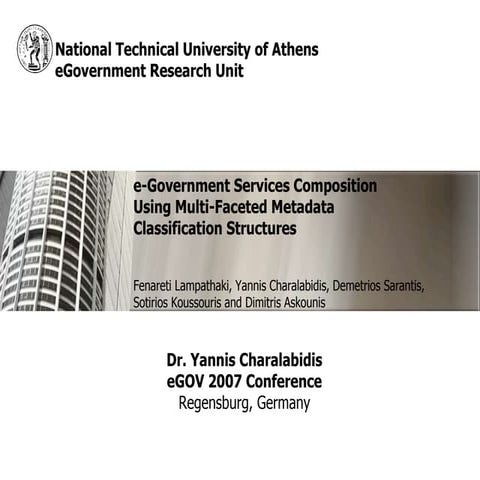 eGovernment Services Composition Using Multi-Faceted Metadata  Classification Structures 