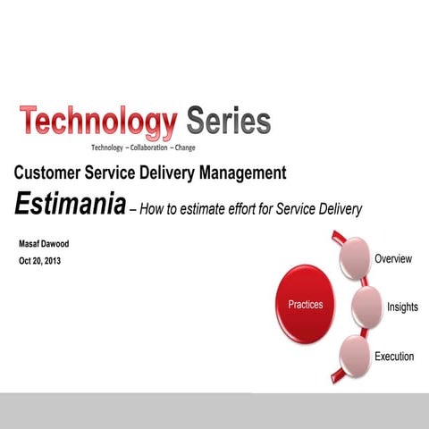 Service delivery and Estimania