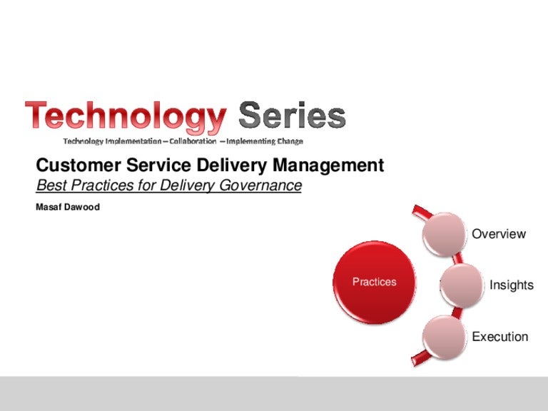 Service delivery governance