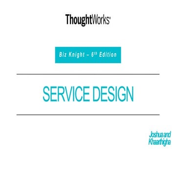 Service design 