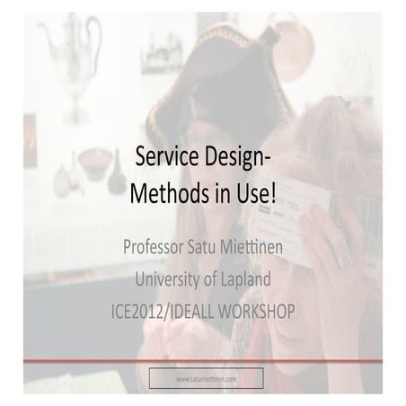 Servicedesign methods