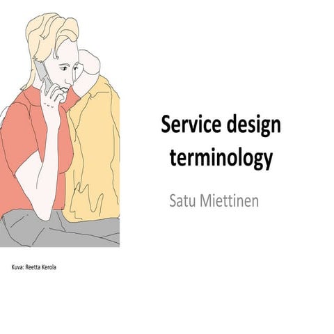 Service design terminology