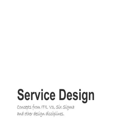 Service Design