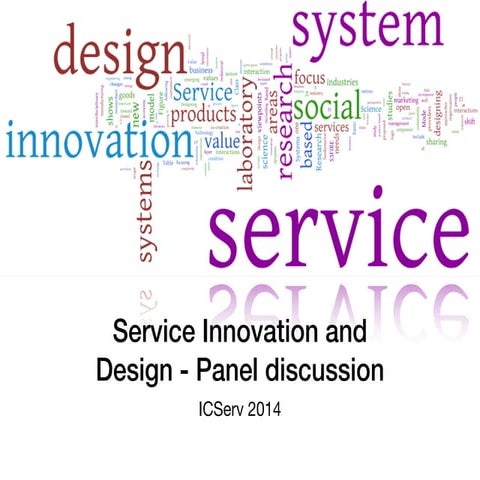 Service design workshop at ICServ 2014