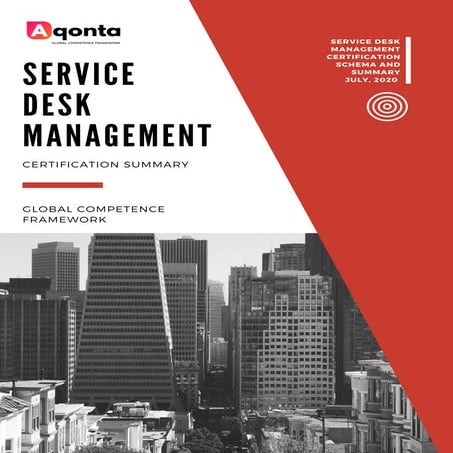 Service desk management certification summary   aqonta