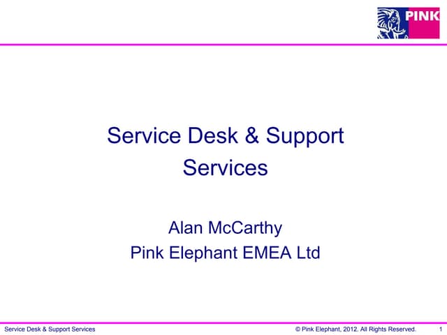 Service Desk Proposition Presentation