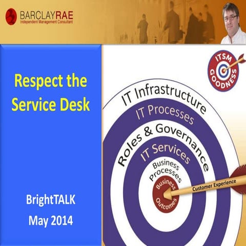 Service desk respect presentation barclay rae