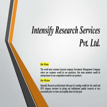 Intensify Research - 
