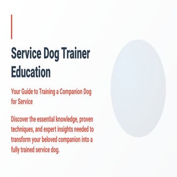 Guide dogs for the blind powerpoint | PPTX