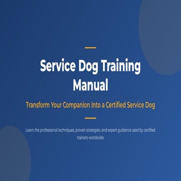 Guide dogs for the blind powerpoint | PPTX