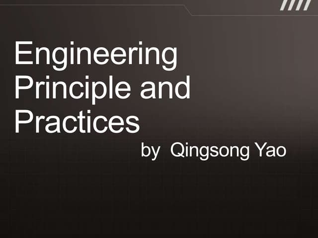 Service engineering