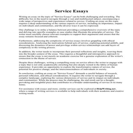 Service Essays.pdf