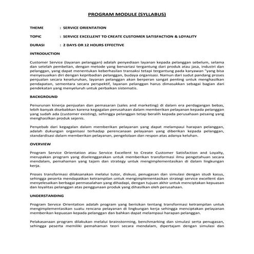 Service excellent to create customer satisfaction and loyalty