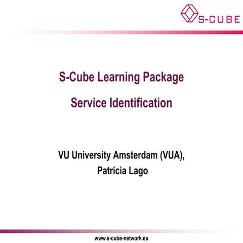 S-CUBE LP: Service Identification