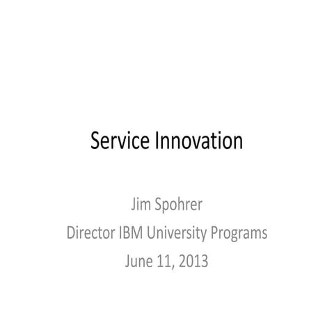 Service innovation 20130611 v1