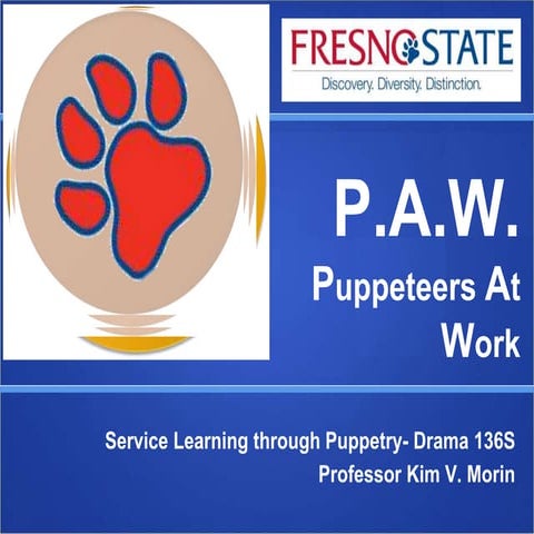 Service learning p.a.w. projects spring 2015