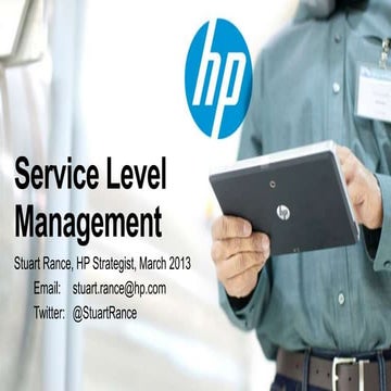 Service level management